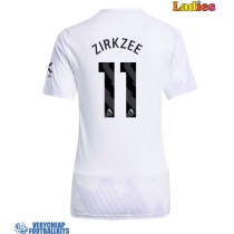 Manchester United Joshua Zirkzee #11 Replica Away Shirt Ladies 2025-26 Short Sleeve